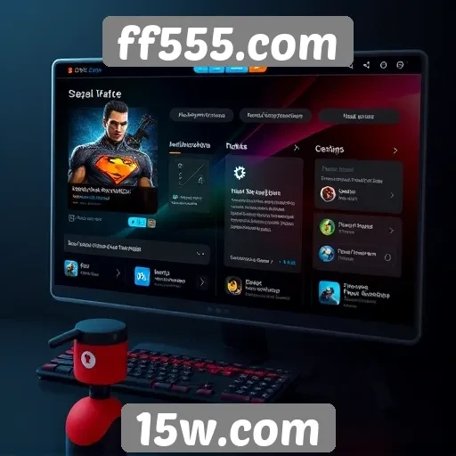 Análise da interface do usuário no ff555.com